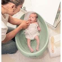 Load image into Gallery viewer, Bubble Cuddle Baby Bath with Bath Seat - Sage