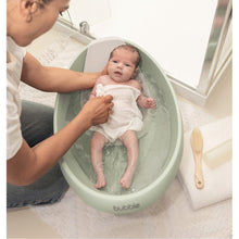 Load image into Gallery viewer, Bubble Cuddle Baby Bath with Bath Seat - Sage