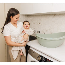 Load image into Gallery viewer, Bubble Cuddle Baby Bath with Bath Seat - Sage