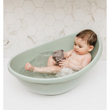 Load image into Gallery viewer, Bubble Cuddle Baby Bath with Bath Seat - Sage