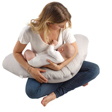 Load image into Gallery viewer, Red Castle Big Flopsy Maternity & Nursing Pillow - Chambray Grey