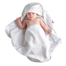 Load image into Gallery viewer, Red Castle Babynomade Bathtime - White/Castle Print