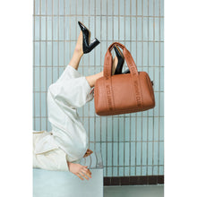 Load image into Gallery viewer, Childhome Mommy Club Signature Nursery Bag - Vegan Leather Brown