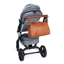 Load image into Gallery viewer, Childhome Mommy Club Signature Nursery Bag - Vegan Leather Brown