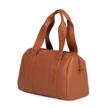 Load image into Gallery viewer, Childhome Mommy Club Signature Nursery Bag - Vegan Leather Brown