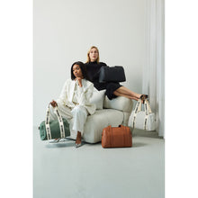 Load image into Gallery viewer, Childhome Mommy Club Signature Nursery Bag - Vegan Leather Brown