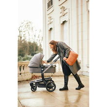 Load image into Gallery viewer, Childhome Mommy Club Signature Nursery Bag - Vegan Leather Brown