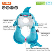 Load image into Gallery viewer, Travel Friends Total Support Headrest 1-4yrs - Shark