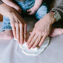 Load image into Gallery viewer, Pearhead Little Pear Baby Print Hanging Keepsake - White