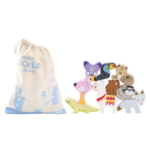 Load image into Gallery viewer, Le Toy Van Wooden Stacking Animals & Bag - Andes