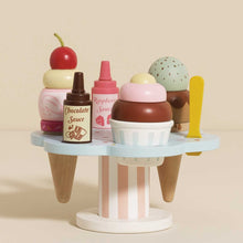 Load image into Gallery viewer, Le Toy Van Wooden Ice Cream Stand & Toppings