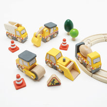 Load image into Gallery viewer, Le Toy Van Wooden Construction Vehicles