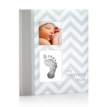Load image into Gallery viewer, Pearhead Chevron Babybook - Grey