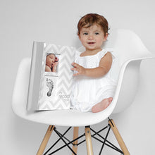 Load image into Gallery viewer, Pearhead Chevron Babybook - Grey