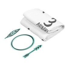 Load image into Gallery viewer, Pearhead Watch Me Grow Photo Blanket - Black & White