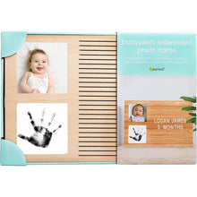 Load image into Gallery viewer, Pearhead Babyprints Letterboard Frame - Natural