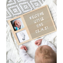 Load image into Gallery viewer, Pearhead Babyprints Letterboard Frame - Natural
