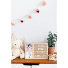 Load image into Gallery viewer, Pearhead Babyprints Letterboard Frame - Natural