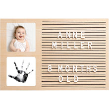 Load image into Gallery viewer, Pearhead Babyprints Letterboard Frame - Natural