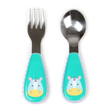 Load image into Gallery viewer, Skip Hop Zoo Utensils Fork & Spoon - Unicorn