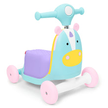 Load image into Gallery viewer, Skip Hop Zoo Ride On 3 in 1 Scooter - Unicorn
