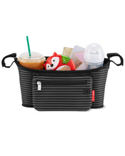 Load image into Gallery viewer, Skip Hop Grab & Go Stroller Organiser - Black & Grey Stripe