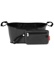 Load image into Gallery viewer, Skip Hop Grab & Go Stroller Organiser - Black & Grey Stripe