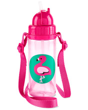 Load image into Gallery viewer, Skip Hop Zoo PP Straw Bottle (Long Strap) - Flamingo