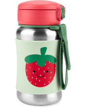 Load image into Gallery viewer, Skip Hop Spark Style Stainless Steel Straw Bottle - Strawberry