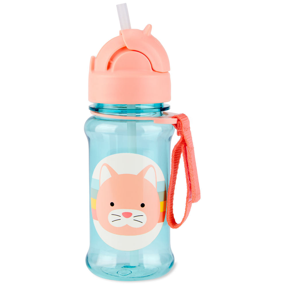 Skip Hop Zoo Tritan Renew Straw Bottle (12M+) - Narwhal