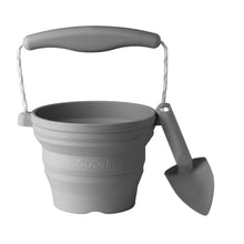 Load image into Gallery viewer, Scrunch Seedling Pot with Trowel - Anthracite Grey