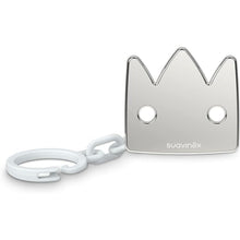Load image into Gallery viewer, Suavinex Jewel Chain Soother Clip Crown - Spread Joy Silver