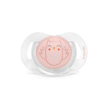 Load image into Gallery viewer, Suavinex Premium Soother with SX Pro Physiological Silicone Teat 0-6M - Bonhomia Owl Pink