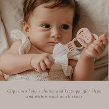 Load image into Gallery viewer, Suavinex Soother Clip with Ribbon - Bonhomia Owl Green