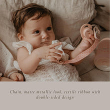 Load image into Gallery viewer, Suavinex Soother Clip with Ribbon - Bonhomia Owl Beige