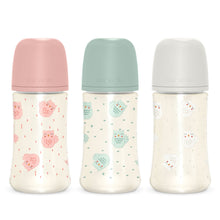 Load image into Gallery viewer, Suavinex 270ml Polyamide Premium Bottle with Medium Flow SX Pro Physiological Silicone Teat - Bonhomia Feather Green