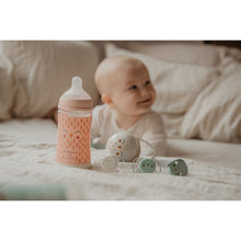 Load image into Gallery viewer, Suavinex 360ml Polyamide Premium Bottle with Medium Flow SX Pro Physiological Silicone Teat - Bonhomia Feather Pink