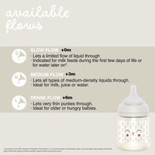 Load image into Gallery viewer, Suavinex 360ml Polyamide Premium Bottle with Medium Flow SX Pro Physiological Silicone Teat - Bonhomia Feather Pink