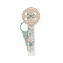 Load image into Gallery viewer, Suavinex A Walk In The Park Button Soother Clip With Ribbon - Green