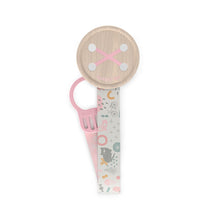 Load image into Gallery viewer, Suavinex A Walk In The Park Button Soother Clip With Ribbon - Nude