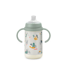 Load image into Gallery viewer, Suavinex A Walk In The Park 270ml Non Spill Spout Bottle With Handles - Green