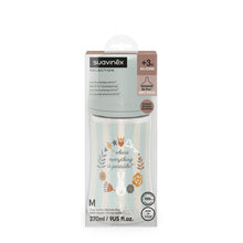 Load image into Gallery viewer, Suavinex Wonderland Baby Bottle SX Pro 270ml Medium Flow 3+ Months - Strips Blue Turquoise