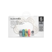 Load image into Gallery viewer, Suavinex Cloud Silicone Educational Teething Ring - Multicolor
