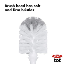 Load image into Gallery viewer, OXO Tot Bottle Brush with Detail Cleaner & Stand - Gray