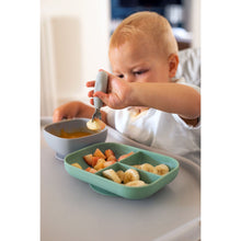 Load image into Gallery viewer, Beaba Fork & Spoon Stainless Steel Pre-Cutlery - Velvet Grey