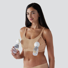 Load image into Gallery viewer, Bravado Designs 2 in 1 Pumping and Nursing Bra - Butterscotch M