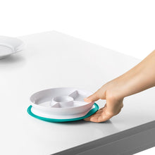 Load image into Gallery viewer, OXO Tot Stick &amp; Stay Suction Divided Plate - Teal
