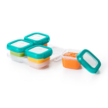 Load image into Gallery viewer, OXO Tot Baby Blocks Freezer Storage Containers 4 oz - Teal
