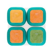 Load image into Gallery viewer, OXO Tot Baby Blocks Freezer Storage Containers 4 oz - Teal
