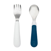 Load image into Gallery viewer, OXO Tot Fork &amp; Spoon Set - Navy
